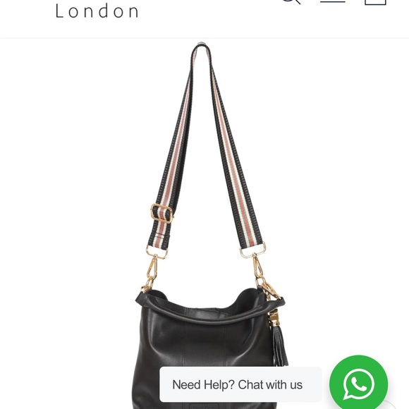 **BNNU** POM POM LONDON “LAMBETH” Handbag w/ 4 STRAPS & FREE TASSEL BAG CHARM❣️ - Picture 9 of 13